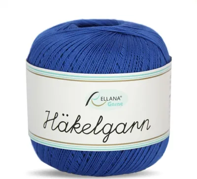Produktbild von Rellana Häkelgarn, Filethäkelgarn, 50 gr/283m, 100 % Baumwolle royalblau (22)