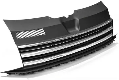 Produktbild von Sportgrill / Kühlergrill passend für Volkswagen T6 15-19 schwarz/chrom