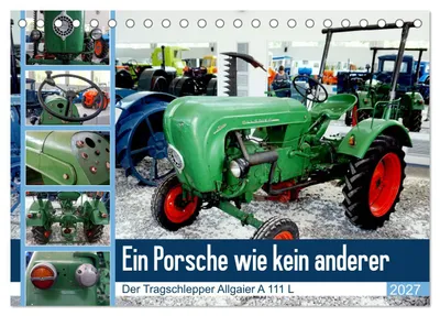 Produktbild von Ein Porsche wie kein anderer - Der Tragschlepper Allgaier A 111 L (Tischkalender 2027 DIN A5 quer), CALVENDO Monatskalender