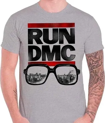 Produktbild von Run DMC Glasses NYC Grey L T-Shirt