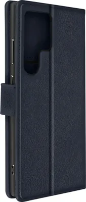 Image de Avizar, étui en similicuir avec fonction support pour Samsung S24 Ultra, bleu nuit