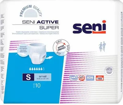 Produktbild von Seni Active Super Inkontinenzpants - 10 Stück - S | Packung (10 Stück) - B002WBXPNO