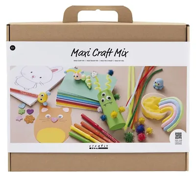 Produktbild von Creativ Company Maxi Kreativ-Bastelmaterialien-Set für Kinder und Erwachsene