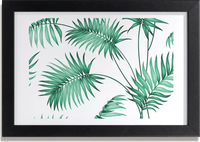 Produktbild von Bild 30x20 MDF-Rahmen, Wandkunst tropische Blätter