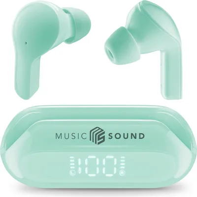 Image de Music Sound 8018080472619 Casque sans fil intra-auriculaire Appels/Musique Bluetooth Vert