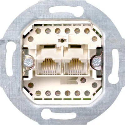 Produktbild von GIRA Einsatz UAE-/IAE-/ISDN-Steckdose Standard 55, E2, Event Klar, Event, Event Opak, Esprit, ClassiX, System 55 01900 (019000)
