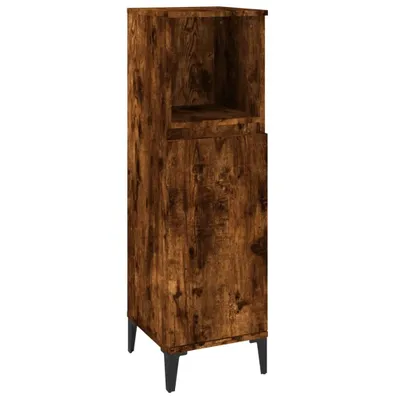 Zdjęcie produktu dla vidaXL Szafka łazienkowa dąb wędzony 30x30x100 cm materiał drewnopochodny