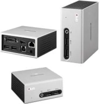 Obrázok produktu pre CLUB3D SenseVision USB 3.0 4K UHD Mini Docking Station, Kábel, USB 3.2 Gen 1 (3.1 Gen 1) Type-A, 3,5 mm, 10,100,1000 Mbit/s, Čierna, Strieborná, 3840 x 2160 px