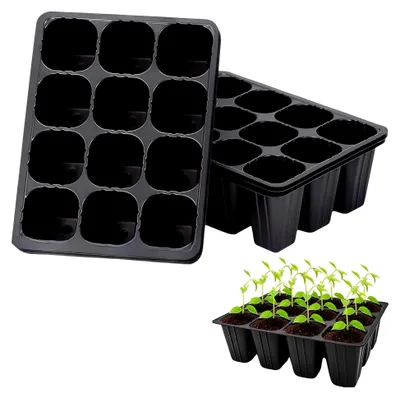Produktbild von 10 Stück Anzuchtschalen für die Kultivierung, 120 Löcher für die Aussaat