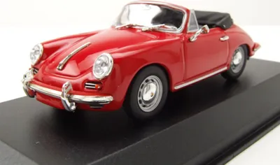 Produktbild von Maxichamps 940062331 Porsche 356 C Cabrio 1965 rot 1:43