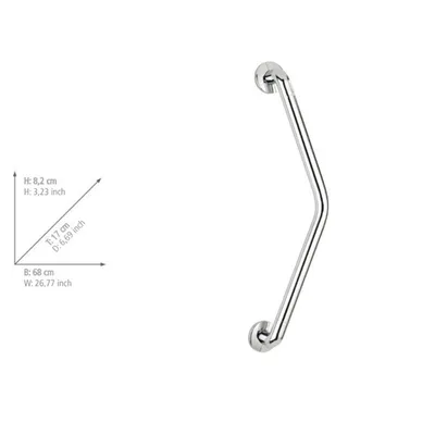 Produktbild von WENKO SECURA Wand Halte Griff 37cm Dusche Badewanne Stange Halter Sicherheit