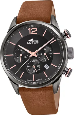 Produktbild von Lotus Leder Herren Uhr Armbanduhr braun Luxus Khrono D2UL18687/2