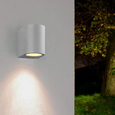 Image de Applique Murale Argent LED IP44 pour Ampoule GU10
