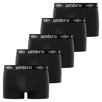 Immagine prodotto di Slip da uomo Umbro, 100% cotone, confezione da 5, colore nero, taglia S
