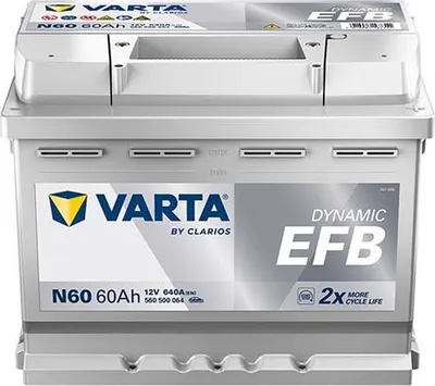 Immagine prodotto di VARTA N60 Blue Dynamic EFB 12V 60Ah 640A Batteria per auto Start-Stop 560 500 064