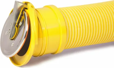Produktbild von Airfit Edelstahl-Rohrendklappe DN 110 für Drainage-Rohr, Schutz vor Ungeziefer und Rückstau