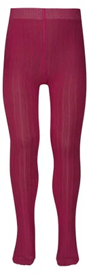 Produktbild von Rippstrumpfhose aus Baumwolle – Lilac rose – 92-98