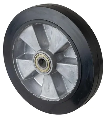 Produktbild von BS Rollen Rad zu N100 Durchmesser 250mm Tragfähigkeit 550kg Elastic-Vollgummireifen Radbreite 50mm - B80.251
