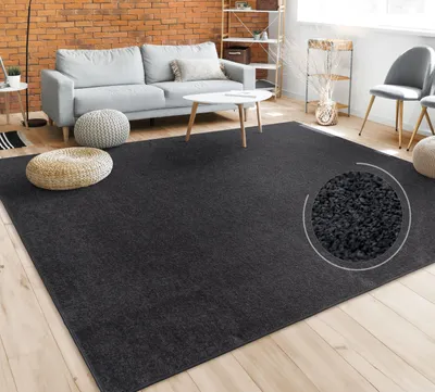 Produktbild von Teppich Wohnzimmer Einfarbig Schlicht Und Modern Kurzflor, Versch. Größen Farben Grösse 200x280 cm