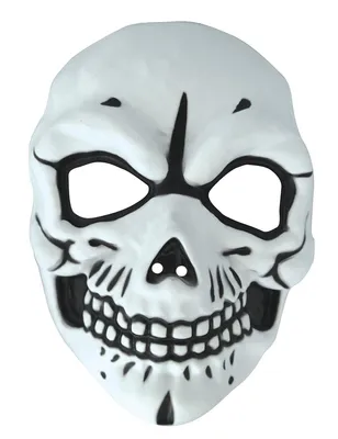 Produktbild von Skelettmaske für Erwachsene weiss-schwarz
