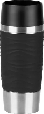 Produktbild von emsa Isolierbecher Travel Mug Waves 360 ml, schwarz