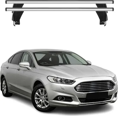 Image de Menabo Barres de toit Transversales pour Ford Mondeo mk5 2014-2022 Alu Gris ABE