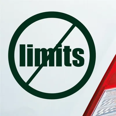 Produktbild von Auto Aufkleber No Limits Keine Speed Drive Tuning JDM 9x9 cm Dunkelgrün Sticker Heckscheibenaufkleber