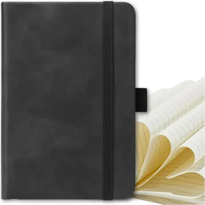Productafbeelding van EDIBAZZAR | Zwart notitieboekje/planner, formaat A6, 100 pagina's