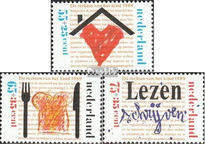 Produktbild von Briefmarken Niederlande 1989 Mi 1371A-1373A (kompl.Ausg.) postfrisch Voor het Kind