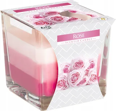 Image de Bougie en verre DUHA ROSE parfumée 170g