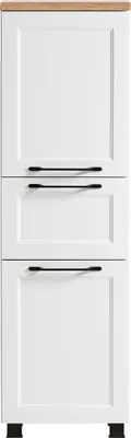 Produktbild von Badmöbel Midischrank in weiß MARLING-03, B/H/T ca. 40/130/35 cm