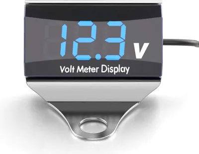 Produktbild von Digitální voltmetr pro motocykly DC 10-150V LED displej Vodotěsný měřič napětí baterie s držákem