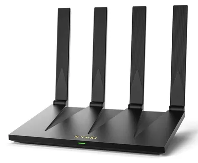 Image de Routeur WiFi 6 Tenda AX12 Pro, AX3000, double bande (2402 Mbps à 5 GHz + 574 Mbps à 2,4 GHz), antennes 7dBi orientables à 180°, 4 ports Gigabit, WPA3, EasyMesh, VPN, MU-MIMO, OFDMA, connexion NFC en un clic, sans DSL