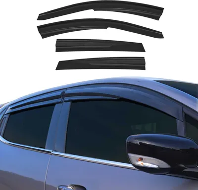 Image de Déflecteurs De Vent Pluie D'air pour VW Polo 6R 2009-2017 Acrylique 4 Pcs