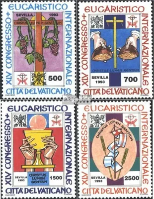 Produktbild von Briefmarken Vatikanstadt 1993 Mi 1093-1096 (kompl.Ausg.) postfrisch Eucharistischer Kongreß