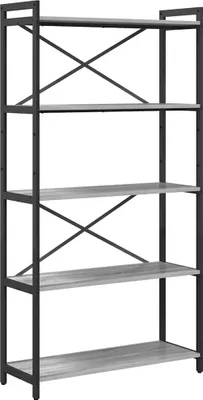 Immagine prodotto di vidaXL Libreria Grigio Sonoma 80 x 30 x 155 cm in materiale derivato dal legno