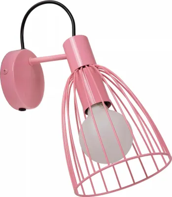 Produktbild von Kinder Wandspot Rosa Metall E27 verstellbar B:15 cm Kinderzimmer Wandlampe