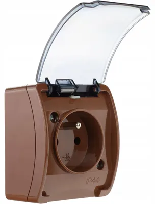 Image de Viplast Koala Prise Hermétique Natynkowa IP44 Brun
