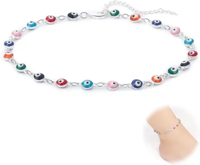 Productafbeelding van Enkelbandjes, kleurrijk, verstelbaar, voor dames en meisjes, strandaccessoire