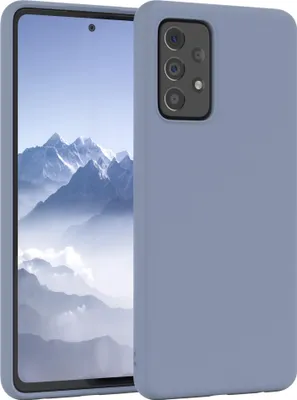 Produktbild von EAZY CASE Silikonhülle für Samsung Galaxy A72 / A72 5G Silikon Backcover Schutz in Blau