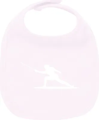 Produktbild von Huuraa Unisex Babylatz Fechten Silhouette Geschenk Babypink  Baumwolle Fechten Mitbringsel