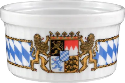 Immagine prodotto di Seltmann Weiden Compact Pastetennapf Schmalz, Pastetenform, Schale, Schüssel, Porzellan, Bayern Dekor, Ø 9 cm, 001.459714