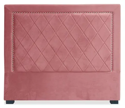Image de MENZZO Tête de lit Meghan 140cm Velours Rose