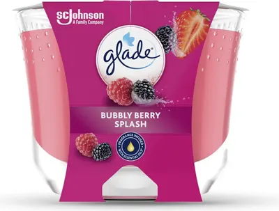 Produktbild von Glade Langanhaltende Duftkerze Bubbly Berry Splash 204g 1 Stück
