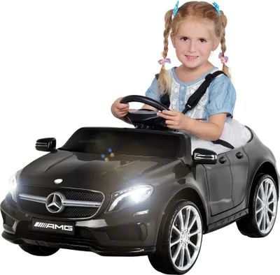 Produktbild von Actionbikes Motors Kinder Elektro Auto Mercedes GLA45 AMG | 2x 6V 4,5 Ah - Elektroauto mit Fernbedienung - USB - SD-Karte - Ab 3 Jahre (Schwarz)