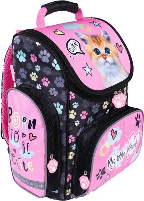 Immagine prodotto di Zaino leggero per la scuola, cartella per le ragazze, zaino PINK CAT