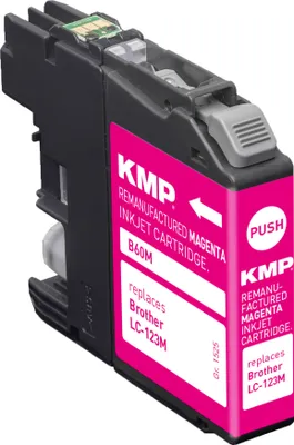 Produktbild von KMP Tintenpatrone passend für Brother LC123M Magenta