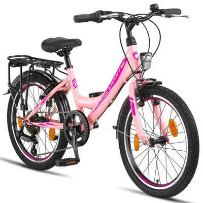 Produktbild von Licorne Bike Stella Premium City Bike 20,24,26 und 28 Zoll Fahrrad für Mädchen Herren und Damen 21 Gang (6 Gang bei 20 Zoll) Holland Citybike
