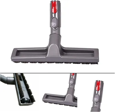 Produktbild von Staubsauger-Bürstenkopf — Kombibürste für Hartböden & Teppiche — Staubsauger-Zubehör — Kompatibel mit Dyson V7 / V8 / V10