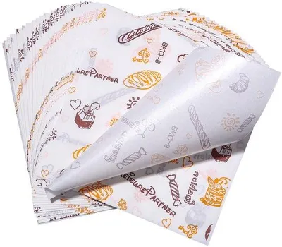 Obrázek produktu pro Voděodolný papír 18 x 18 cm na jídlo a občerstvení